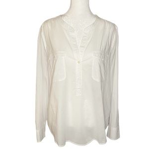 Re-imagined by J. Crew White Blouse